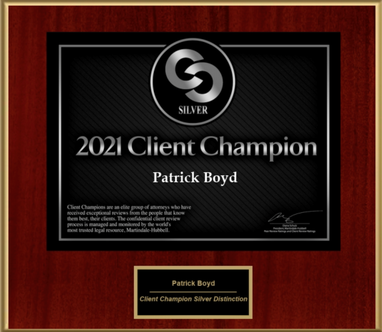 2021 Client Champion Silver 2021 Client Champion Silver
